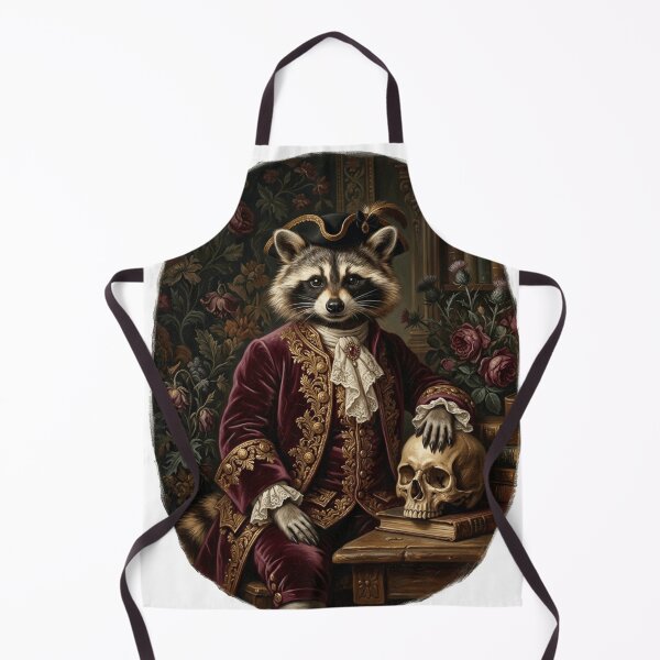 Item preview,  Dramatically Unbothered Raccoon Victorian Portrait Dark Academia designed and sold by Retro Mood Co.