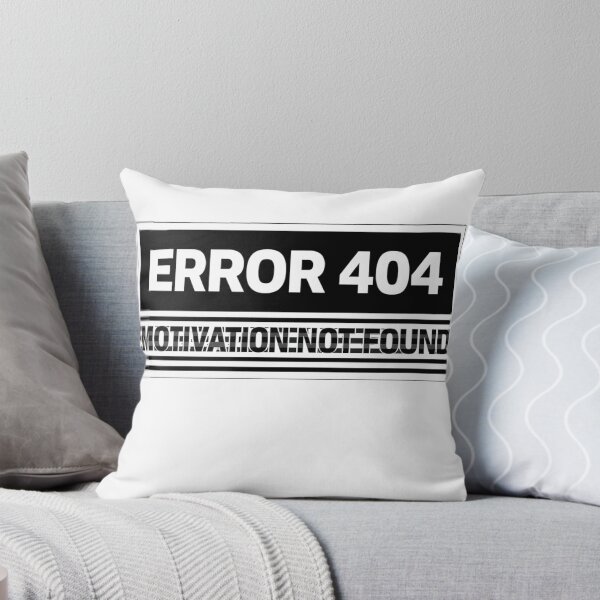 Item preview, Funny Motivation Sticker — ERROR 404 Motivation Not Found Relatable Dark Humor Laptop Decal Programmer Gen Z Gift designed and sold by AMBAYK.
