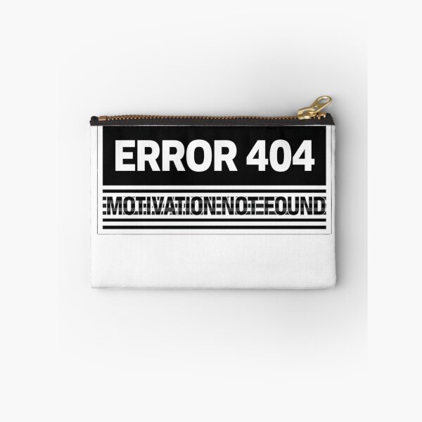 Item preview, Funny Motivation Sticker — ERROR 404 Motivation Not Found Relatable Dark Humor Laptop Decal Programmer Gen Z Gift designed and sold by AMBAYK.
