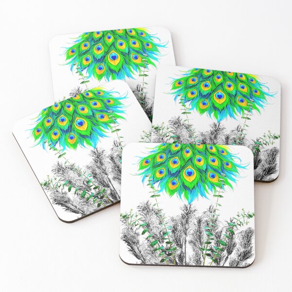 Item preview, HEART OF THE PEACOCK GARDEN – CELESTIAL BOTANICA SERIES designed and sold by WheelieGdArt.