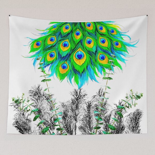 Item preview, HEART OF THE PEACOCK GARDEN – CELESTIAL BOTANICA SERIES designed and sold by WheelieGdArt.