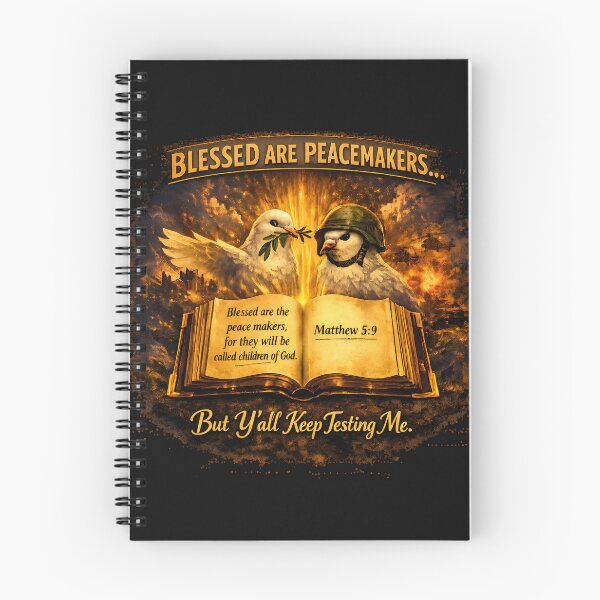 Item preview, Blessed Are Peacemakers — But Y’all Keep Testing Me designed and sold by ChaoticVibe22.