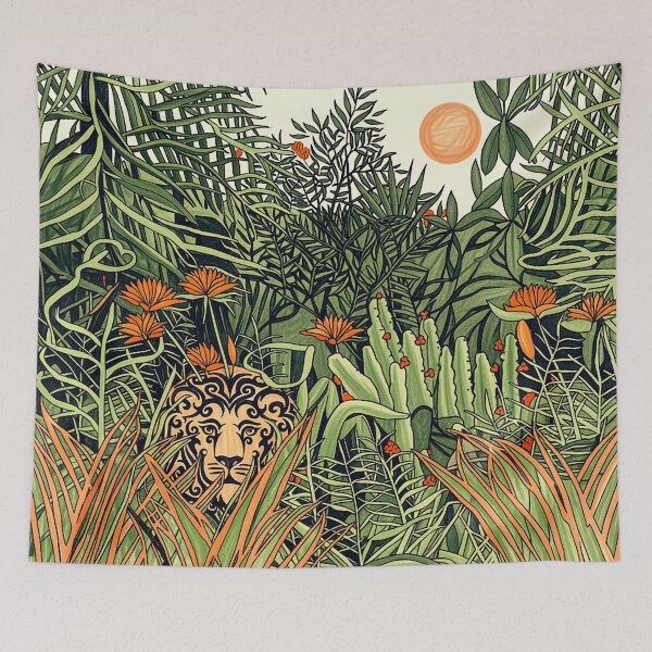 Item preview, Lion in Forest designed and sold by ViaARTfactory.
