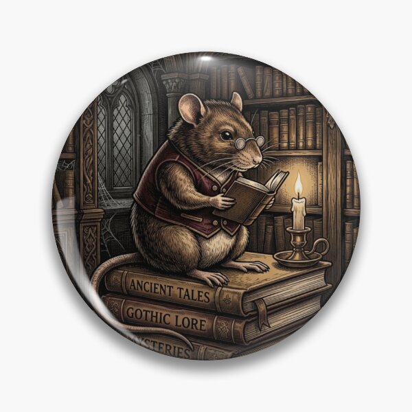 Item preview, Bookish Rat Dark Academia Library Victorian Gothic designed and sold by Retro Mood Co.