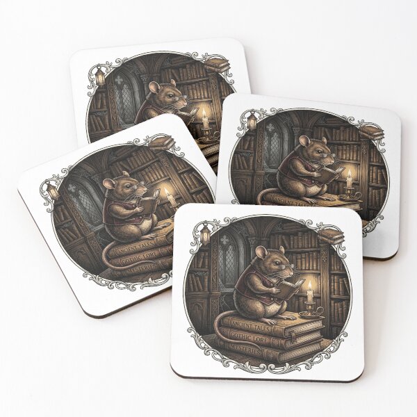 Item preview, Bookish Rat Dark Academia Library Victorian Gothic designed and sold by Retro Mood Co.
