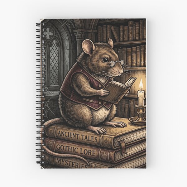 Item preview, Bookish Rat Dark Academia Library Victorian Gothic designed and sold by Retro Mood Co.