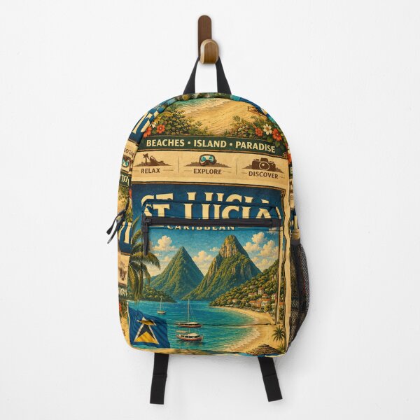 Item preview, St. Lucia Caribbean Tropical Beach Travel Art Island Paradise designed and sold by ElartedeNoel.
