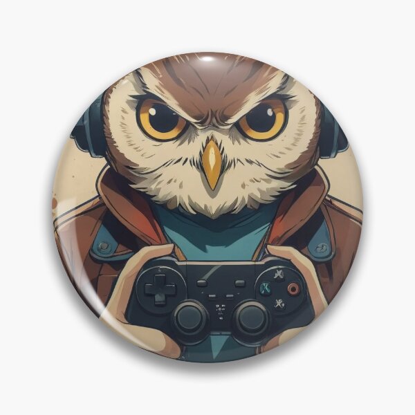 Item preview, Night Owl Hardcore Gamer Owl Mascot designed and sold by Animalloveus.