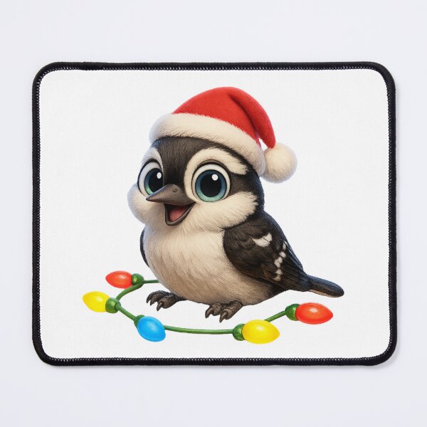 Item preview, Christmas Downy Woodpecker designed and sold by Sillytoe.