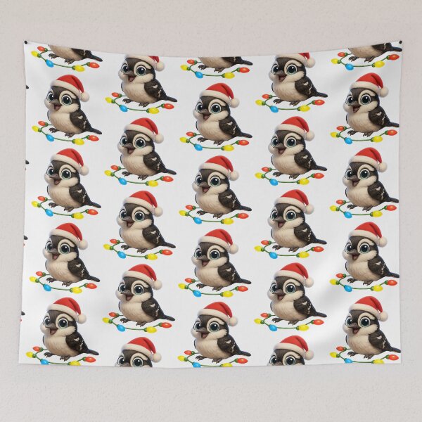 Item preview, Christmas Downy Woodpecker designed and sold by Sillytoe.