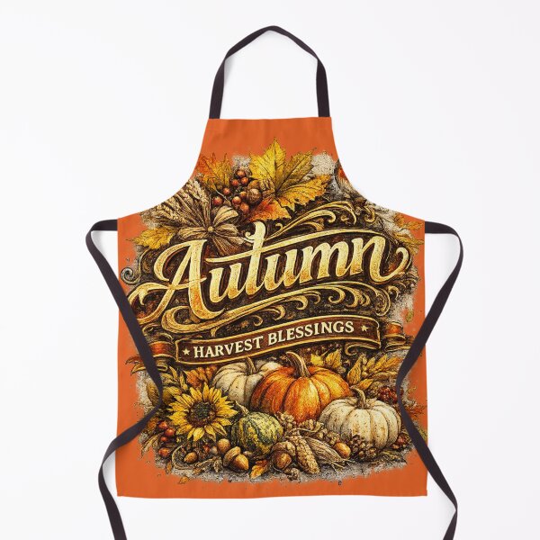 Item preview, Autumn Harvest Blessings Vintage Design designed and sold by ButterflyHolly Resource.
