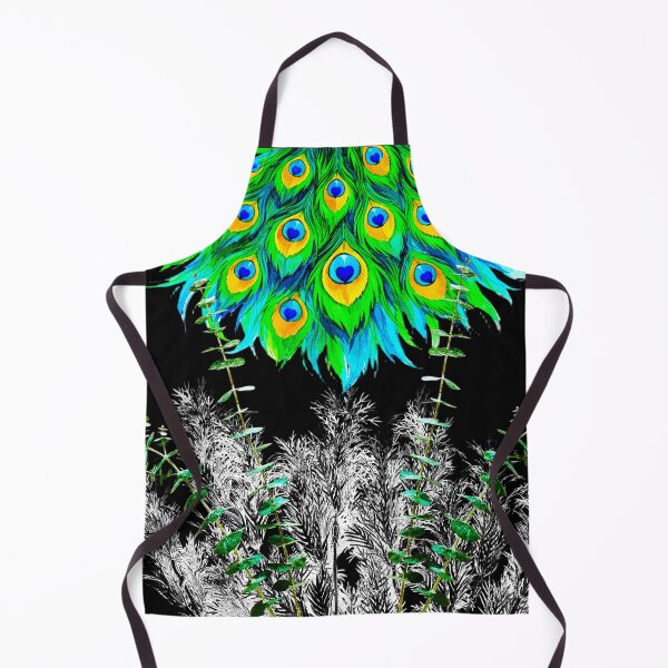 Item preview, Copy of HEART OF THE PEACOCK GARDEN – CELESTIAL BOTANICA SERIES - black background designed and sold by WheelieGdArt.