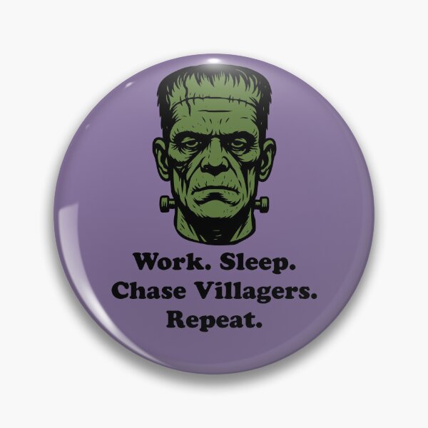 Item preview, Frankenstein Monster Work Sleep Chase Villagers designed and sold by d247.