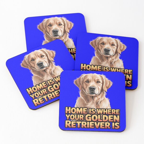 Item preview, Cute Pet Owner Design Home Is Where Your Golden Retriever Is designed and sold by fantasticdesign.