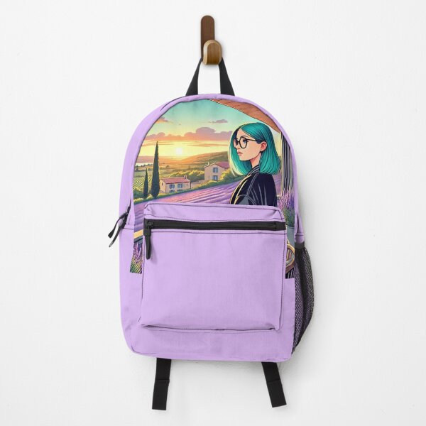 Item preview, Provence Sunset Reverie – Turquoise Hair Girl designed and sold by UmSkelig834.