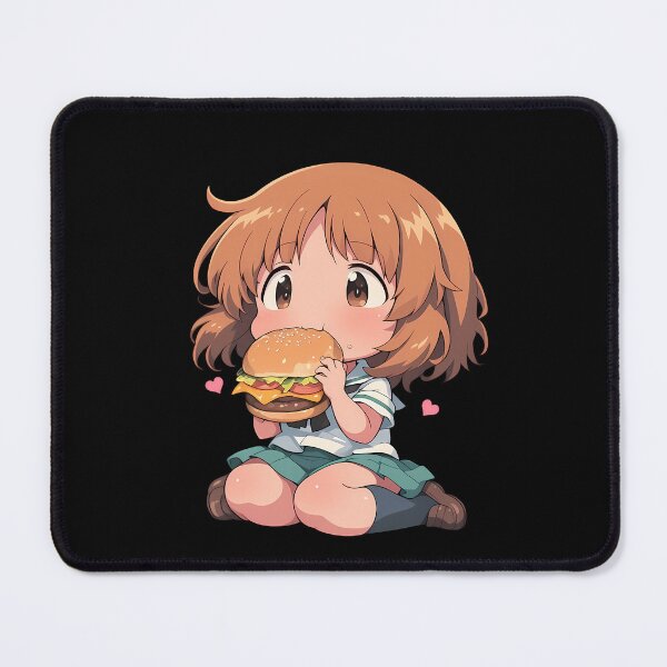 Item preview, Nishizumi Miho Girls Und Panzer Chibi Kawaii Burger Anime Girl Joyful Burger Moment designed and sold by earlobejerk.