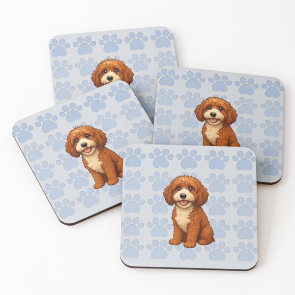 Item preview, Leo the doodle  paw print wallpaper designed and sold by Doodles Down South.