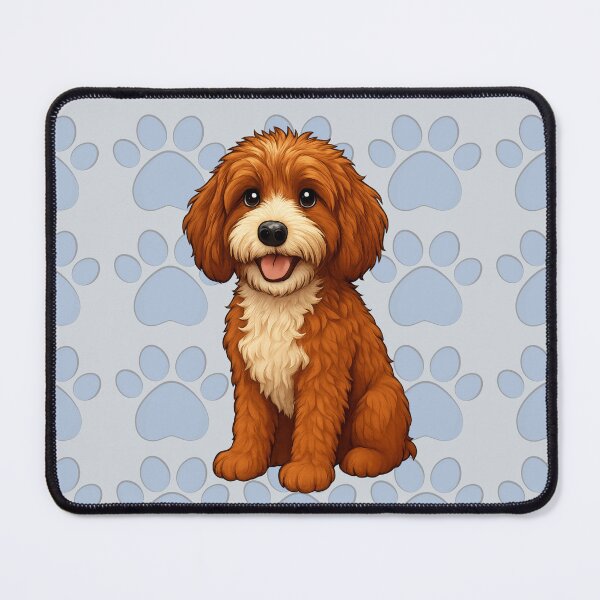 Item preview, Leo the doodle  paw print wallpaper designed and sold by Doodles Down South.