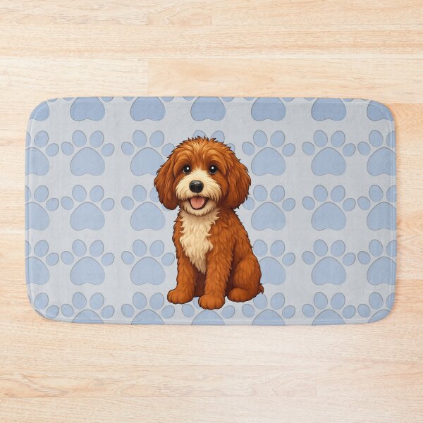 Item preview, Leo the doodle  paw print wallpaper designed and sold by Doodles Down South.