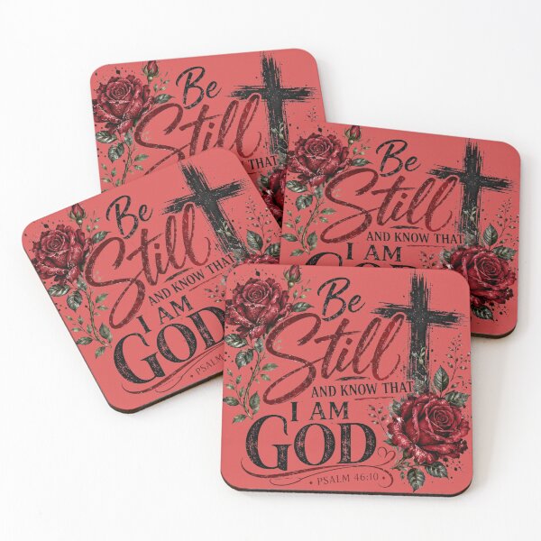 Item preview, Be Still Psalm 46 Christian Design designed and sold by ButterflyHolly Resource.
