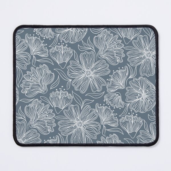 Item preview, Sketched Flowers (blue) designed and sold by Doodloom.