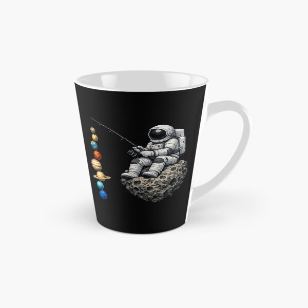Item preview, Astronaut Fishing the Solar System Premium Space Illustration designed and sold by builtforyou.
