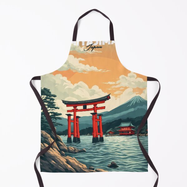 Item preview, Retro Itsukushima Shrine Travel Poster - Vintage Miyajima Japan Art designed and sold by JacksoonLester.