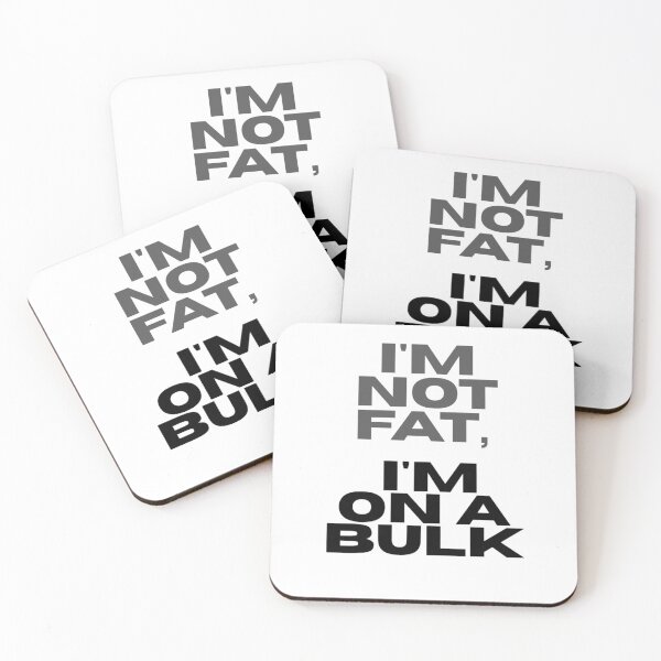 Item preview, I'm Not Fat, I'm On A Bulk - Funny Gym Lifting Humor designed and sold by eknoy.