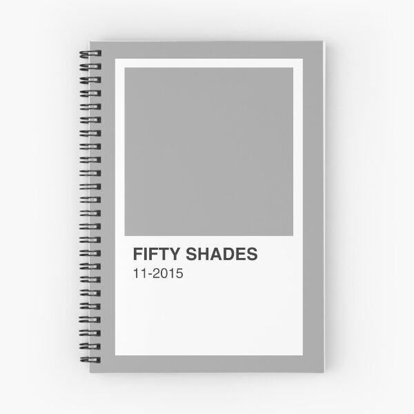 Item preview, Fifty Shades Movie Book Gray Colour Swatch - Grey Border designed and sold by The Colourful Game.