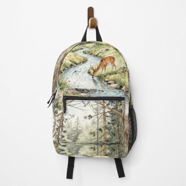 Item preview, Peaceful Deer Drinking by Forest River Nature Design designed and sold by DervoTeck2767.