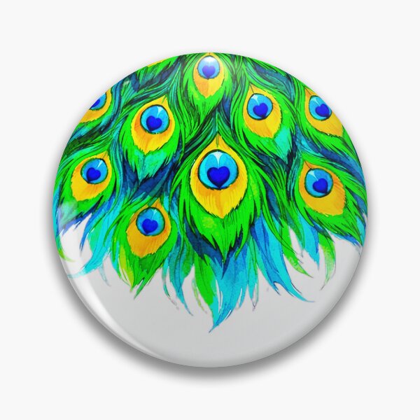 Item preview, HEARTFEATHER CASCADE – LUXE PEACOCK DREAMS SERIES designed and sold by WheelieGdArt.