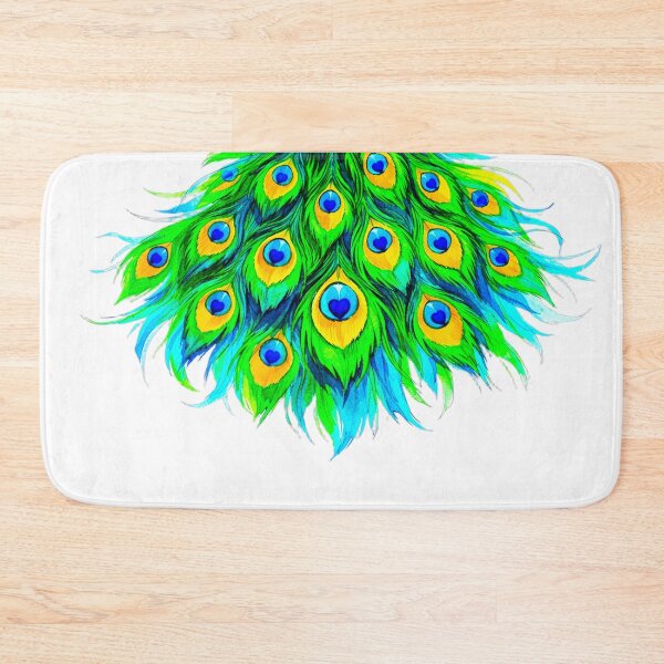 Item preview, HEARTFEATHER CASCADE – LUXE PEACOCK DREAMS SERIES designed and sold by WheelieGdArt.