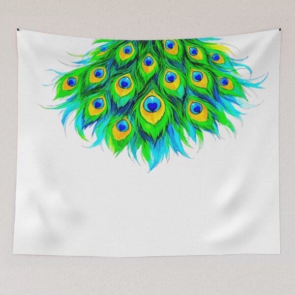 Item preview, HEARTFEATHER CASCADE – LUXE PEACOCK DREAMS SERIES designed and sold by WheelieGdArt.