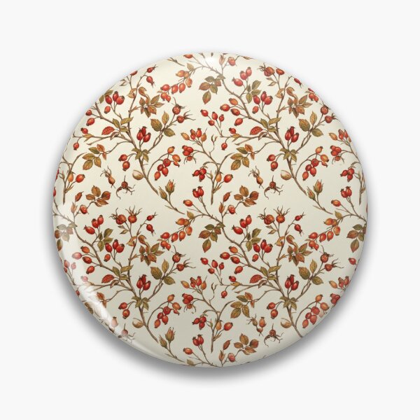 Item preview, Rose Hip Berry Watercolor Botanical Seamless Pattern designed and sold by Inkworksbyshery.