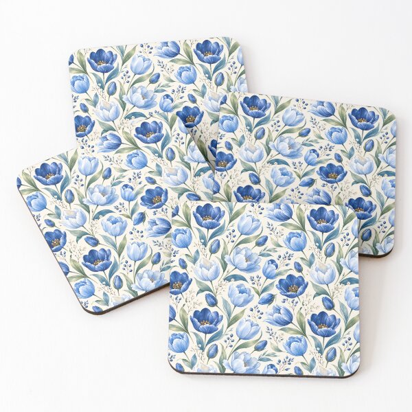 Item preview, blue flowers designed and sold by RsseMry.