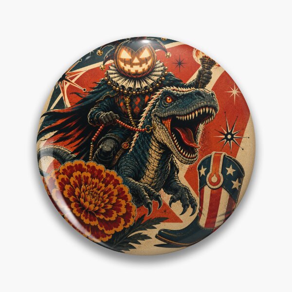 Item preview, Headless Horseman Jester Ride – Mid Century Retro Fantasy Halloween Art designed and sold by TheHorsemanRidesAgain.