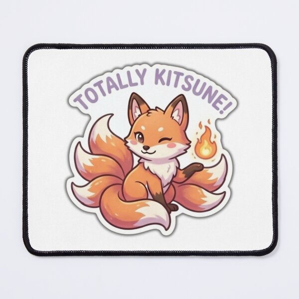 Item preview, Kawaii Kitsune Fox with Magical Fire Anime Aesthetic designed and sold by AbsCrewStore.