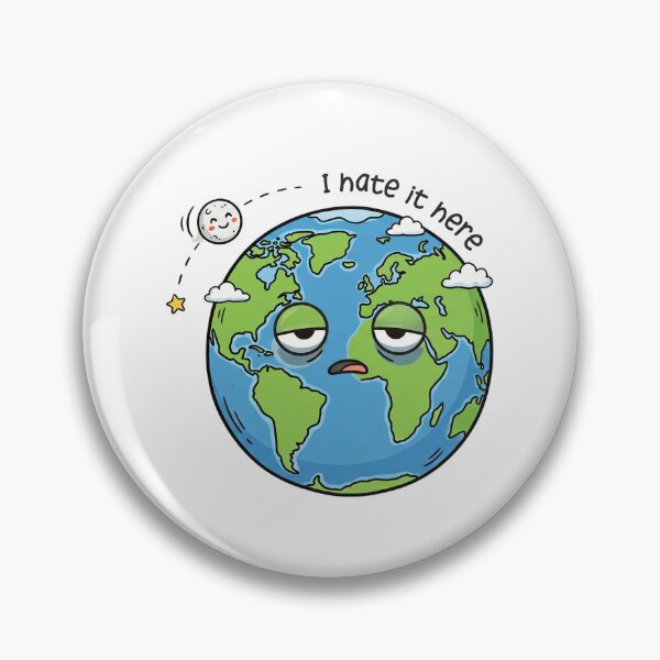 Item preview, I'm With Earth: I Hate It Here Too designed and sold by Ink & Void Co..