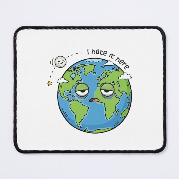Item preview, I'm With Earth: I Hate It Here Too designed and sold by Ink & Void Co..