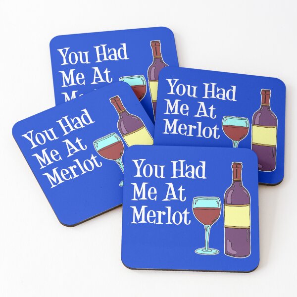 Item preview, You Had Me At Merlot Wine Glass Bottle Cartoon designed and sold by jaycartoonist.