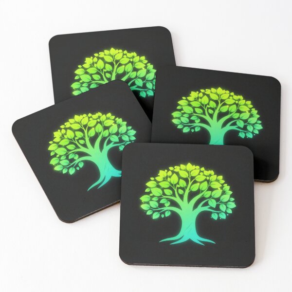 Artikelvorschau, Neon Green Tree Nature Glow Art Design entworfen und verkauft von DervoTeck2767.