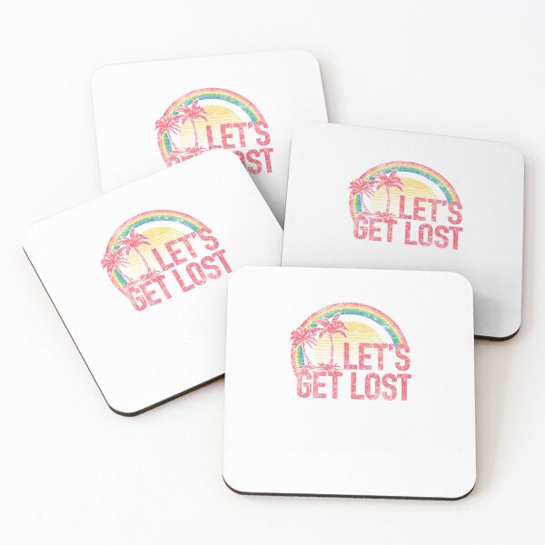 Item preview, Retro Lets Get Lost Rainbow Palm Tree designed and sold by The secret storage room.