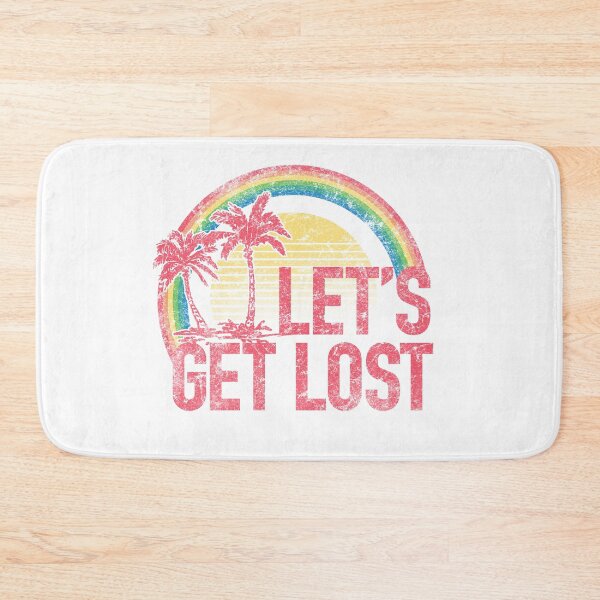 Item preview, Retro Lets Get Lost Rainbow Palm Tree designed and sold by The secret storage room.