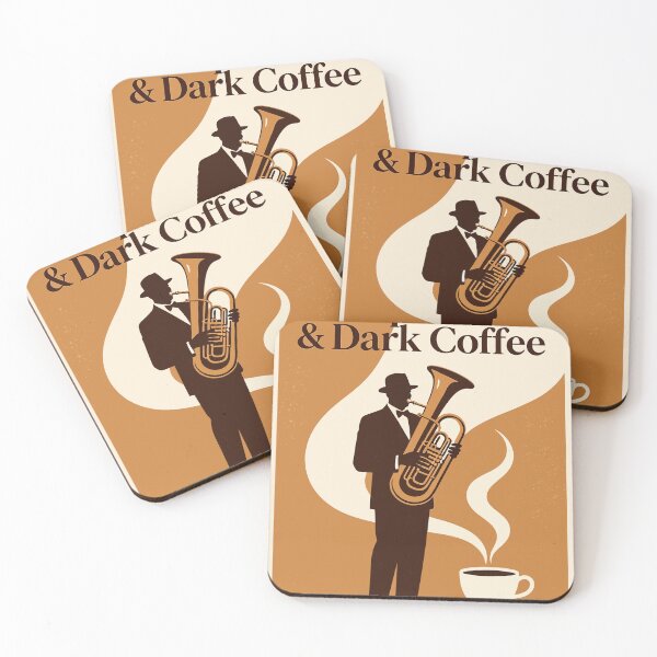 Item preview, Howard Johnson Tuba Jazz Coffee Vintage Illustration designed and sold by Mahilis.