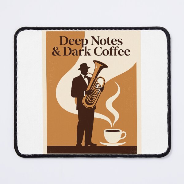 Item preview, Howard Johnson Tuba Jazz Coffee Vintage Illustration designed and sold by Mahilis.