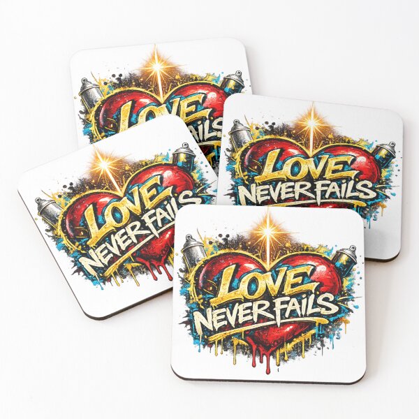 Item preview, Love Never Fails Christian Heart Design designed and sold by ButterflyHolly Resource.