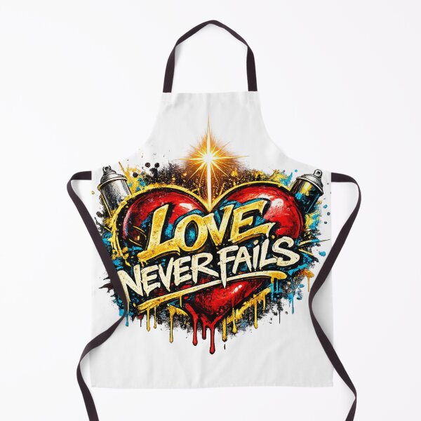 Item preview, Love Never Fails Christian Heart Design designed and sold by ButterflyHolly Resource.