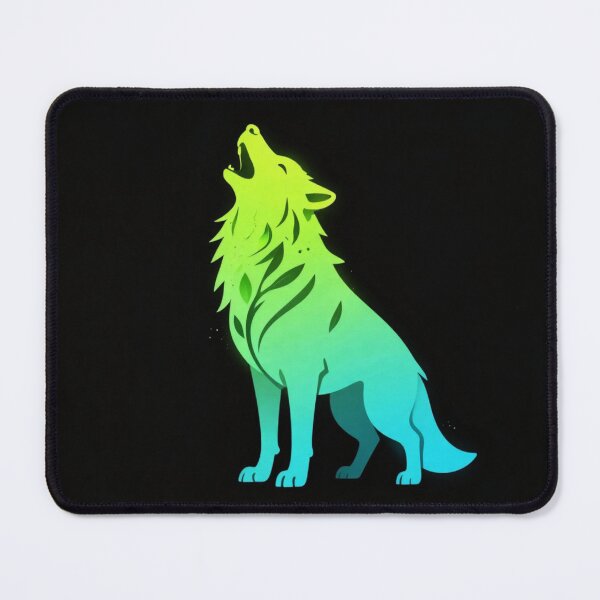 Item preview, Neon Wolf Nature Glow Art Design designed and sold by DervoTeck2767.