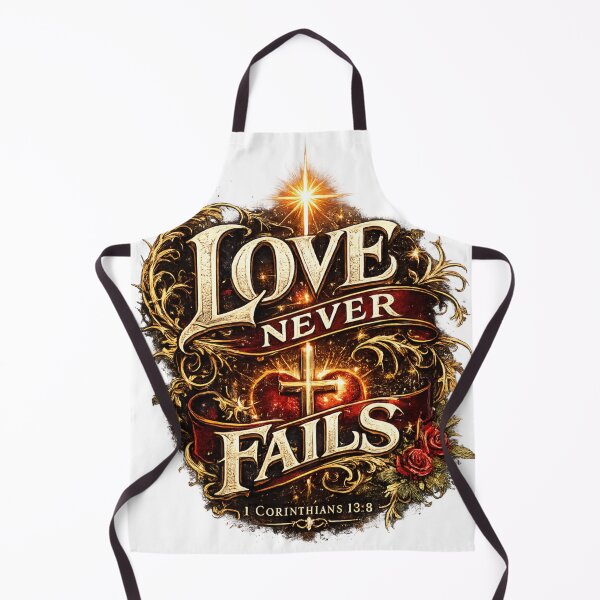 Item preview, Love Never Fails Scripture Faith Design designed and sold by ButterflyHolly Resource.