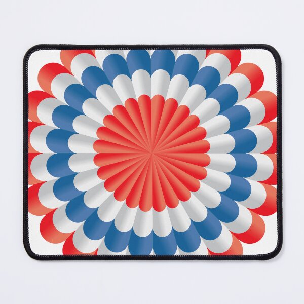 Item preview, Patriotic Red White and Blue Rosette Paper Fan designed and sold by dcohea.